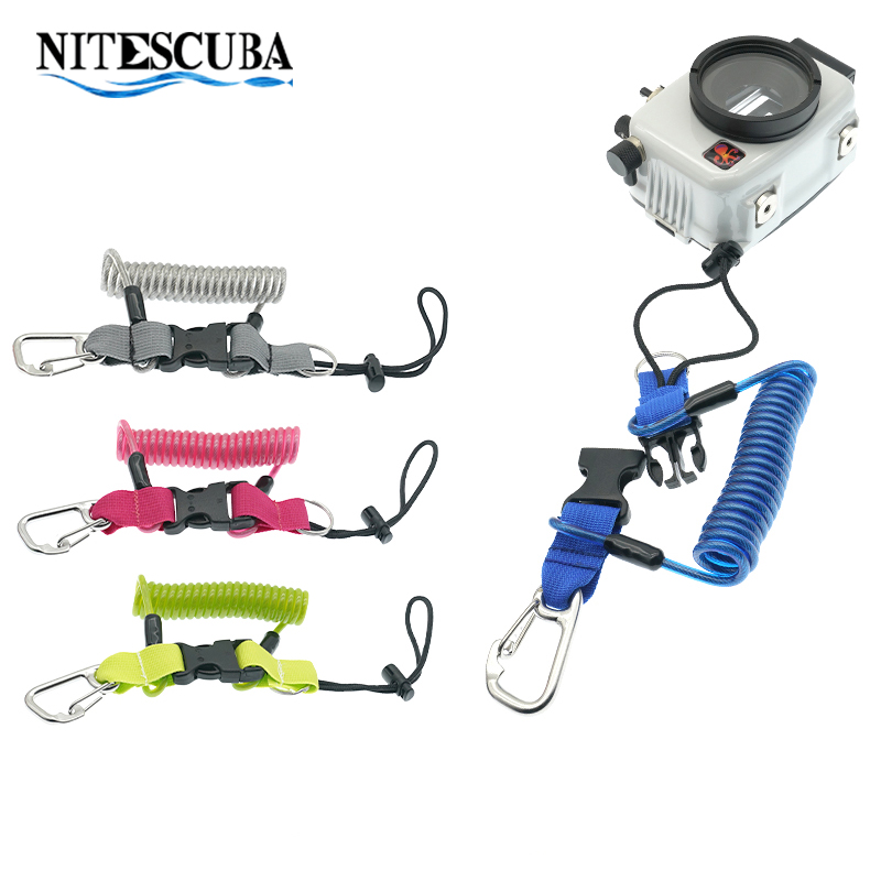 Camera Wrist Strap - Buceo 316 Anti-pérdida espiral resorte bobina