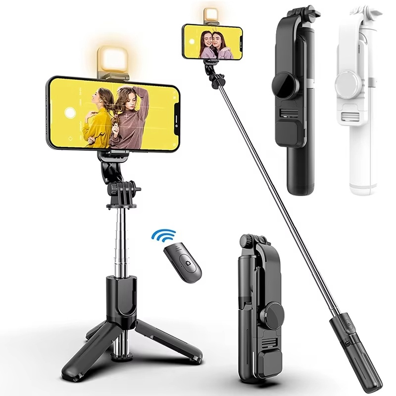 Photography Basics - Palo para selfies inalámbrico con Bluetooth,