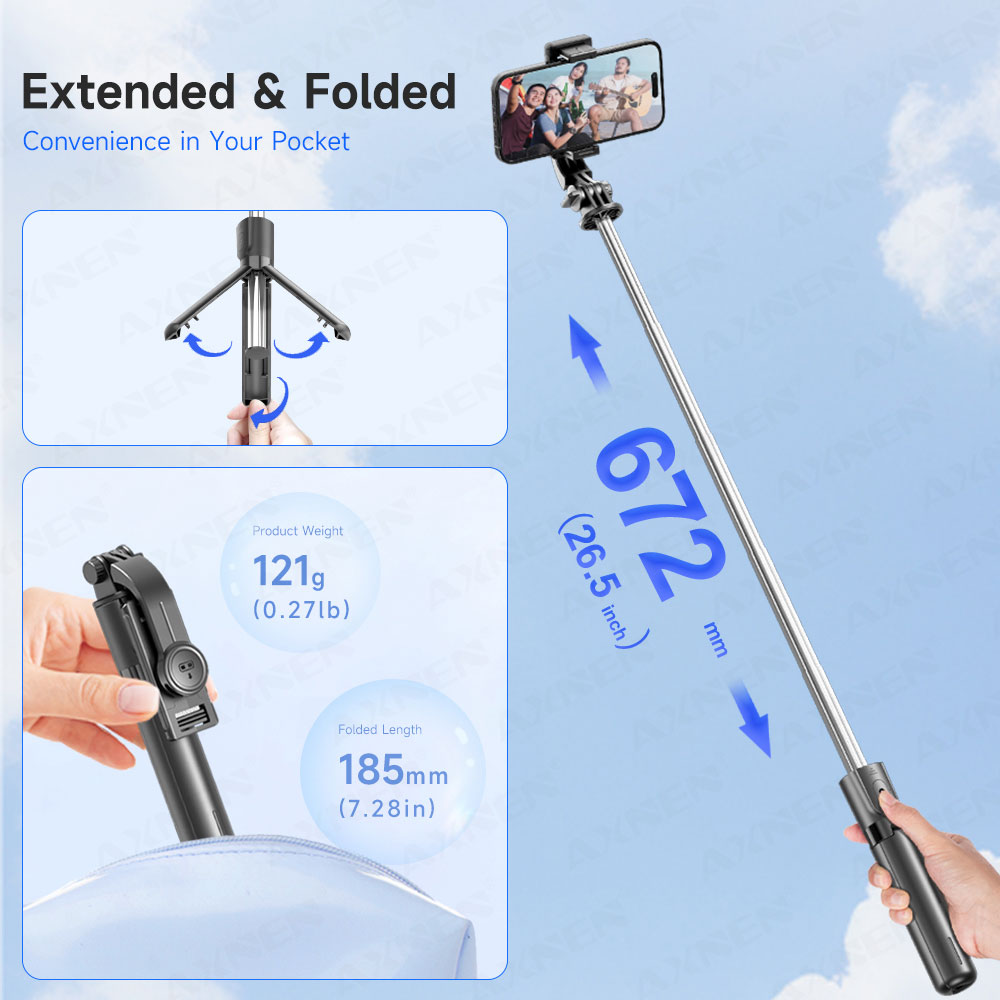Trípode selfie stick con contr - Photography Basics reseña y precio