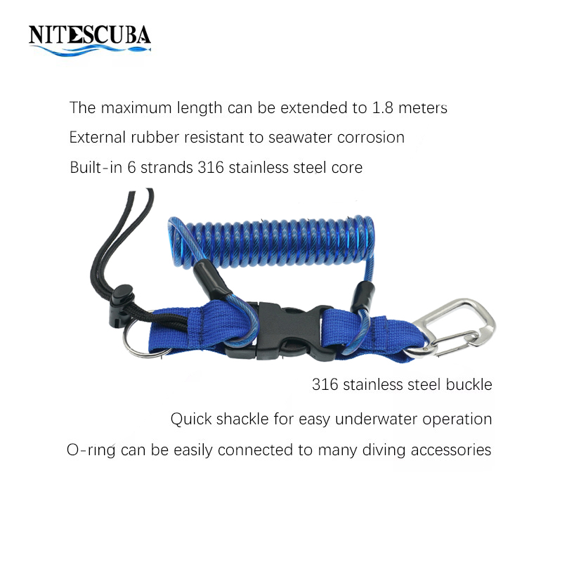 Buceo 316 Anti-pérdida espiral - Camera Wrist Strap reseña y precio